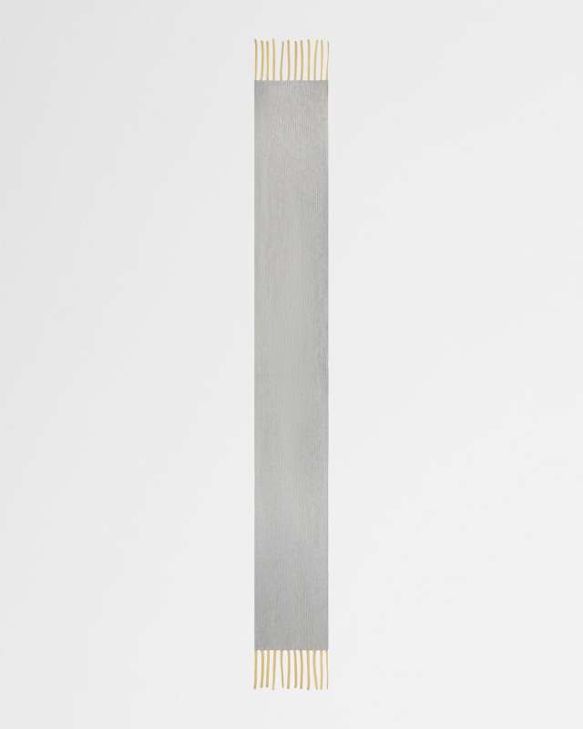 Cloud Cashmere Rib Fringe Scarf